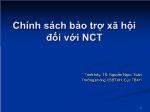 Chính sách bảo trợ xã hội đối với NCT