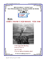 Đề tài Chiến tranh Ả rập-Israel năm 1948