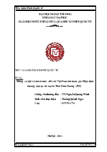 Khóa luận Những cơ hội và thách thức đối với Việt Nam khi tham gia Hiệp định thương mại tự do xuyên Thái Bình Dương (TPP)