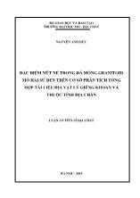 Luận án Đặc điểm nứt nẻ trong đá móng granitoid mỏ hải sư đen trên cơ sở phân tích tổng hợp tài liệu địa vật lý giếng khoan và thuộc tính địa chấn