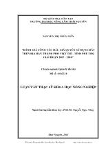 Luận văn Đánh giá công tác đấu giá quyền sử dụng đất trên địa bàn Thành phố Việt Trì - Tỉnh Phú Thọ giai đoạn 2007-2010