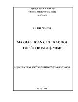 Luận văn Mã giao hoán cho trao đổi tối ưu trong hệ MIMO