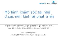 Mô hình chăm sóc tại nhà ở các nền kinh tế phát triển