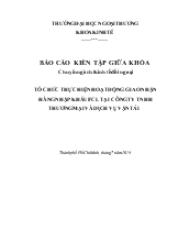 Tổ chức thực hiện hoạt động giao nhận hàng nhập khẩu FCL tại công ty TNHH thương mại và dịch vụ vận tải