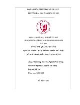 Tóm tắt Khóa luận Công tác quản lý di tích tại khu tưởng niệm vương triều nhà Mạc xã Ngũ Đoan, Kiến Thụy, Hải Phòng