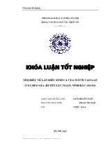 Tóm tắt Khóa luận Tìm hiểu về làn điệu Sình ca của người Cao Lan ở xã Đèo Gia, huyện Lục Ngạn, tỉnh Bắc Giang