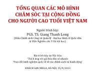 Tổng quan các mô hình chăm sóc tại cộng đồng cho người cao tuổi Việt Nam