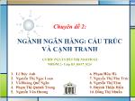 Chuyên đề Ngành ngân hàng: cấu trúc và cạnh tranh