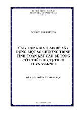 Đề tài Ứng dụng matlab để xây dựng một số chương trình tính toán kết cấu bê tông cốt thép (btct) theo tcvn 5574-2012