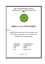 Khóa luận Nghiên cứu công tác quản trị nhân lực của công ty cổ phần tư vấn khảo sát thiết kế xây dựng Hà Nội