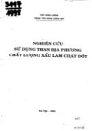 Nghiên cứu sử dụng than địa phương chất lượng xấu làm chất đốt