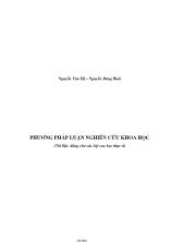 Phương pháp luận nghiên cứu khoa học (tài liệu dùng cho các lớp cao học thạc sĩ)