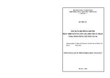 Tóm tắt luận án Xây dựng hệ thống bài tập phát triển kĩ năng nói cho sinh viên sư phạm ở học phần Tiếng Việt thực hành