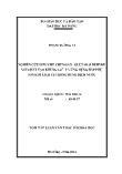 Tóm tắt Luận văn Nghiên cứu điều chế Chitosan - Glutaraldehyde với chất tạo khung Cu2+ và ứng dụng hấp phụ ion kim loại Cd trong dung dịch nước