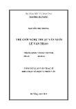 Tóm tắt Luận văn Thế giới nghệ thuật văn xuôi Lê Văn Thảo