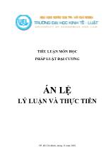 Án lệ - Lý luận và thực tiễn