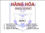 Bài thuyết trình về hàng hóa gỗ