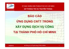 Báo cáo Ứng dụng CNTT trong xây dựng dịch vụ công tại Thành phố Hồ Chí Minh