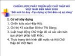 Chiến lược phát triển hội chữ thập đỏ Việt Nam đến năm 2020