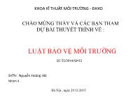 Luật bảo vệ môi trường