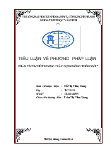 Tiểu luận Phân tích chủ trương “xây dựng nông thôn mới”