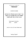 Tóm tắt Luận văn Đánh giá tính đa dạng thực vật thân gỗ tại khu bảo tồn thiên nhiên Sơn Trà, TP Đà Nẵng