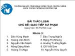 Đề tài Giao tiếp sư phạm