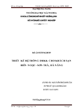 Đồ án Thiết kế hệ thống điều hòa không khí cho khách sạn Biển Ngọc - Thành phố Đà Nẵng