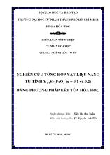 Khóa luận Nghiên cứu tổng hợp vật liệu nano từ tính Y1-XSrxFeO3 (x = 0.1 và 0.2) bằng phương pháp kết tủa hóa học