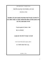 Luận án Nghiên cứu xây dựng phương pháp phản chuyển từ các hình chiếu cơ bản thành mô hình 3D ứng dụng cho các hệ CAD/CAM Cơ Khí