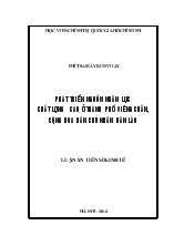 Luận án Phát triển nguồn nhân lực chất lượng cao ở thành phố Viêng Chăn, Cộng hòa dân chủ nhân dân Lào