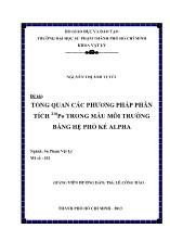 Luận văn Tổng quan các phương pháp phân tích 210Po trong mẫu môi trường bằng hệ phổ kế alpha