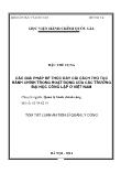 Tóm tắt Luận án Các giải pháp để thúc đẩy cải cách thủ tục hành chính trong hoạt động của các trường đại học công lập ở Việt Nam