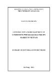 Tóm tắt Luận án Construction and development of competitive wholesale electricity market in Vietnam