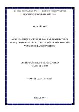 Tóm tắt Luận án Đánh giá thiệt hại kinh tế do chất thải phát sinh từ hoạt động sản xuất tại làng nghề chế biến nông sản vùng đồng bằng Sông Hồng
