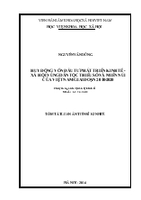 Tóm tắt Luận án Huy động vốn đầu tư phát triển kinh tế - xã hội vùng dân tộc thiểu số và miền núi của Việt Nam giai đoạn 2010-2020