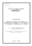 Tóm tắt Luận án Measures to promote the reform of administrative procedures in the operation of the public universities in Vietnam