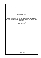 Tóm tắt Luận án Mobilize investment capital for socioeconomic development of ethnic minorities and mountainous regions of Vietnam from 2010 to 2020