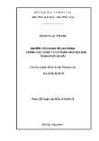 Tóm tắt Luận án Nghiên cứu quan hệ lao động trong các công ty cổ phần trên địa bàn thành phố Hà Nội