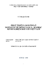 Tóm tắt Luận án Phát triển logistics ở một số nước Đông Nam Á - Bài học kinh nghiệm đối với Việt Nam