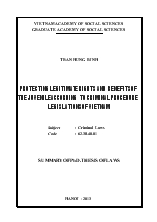 Tóm tắt Luận án Protecting legitimate rights and benefits of the juvenile according to criminal procedure legislations of Vietnam