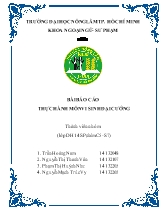 Bài Báo cáo thực hành môn vi sinh đại cướng