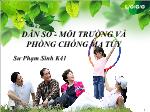 Đề tài Dân số - Môi trường và phòng chống ma túy