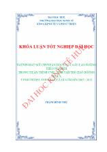 Khóa luận Đánh giá sự chuyển dịch cơ cấu lao độn theo ngành trong tiến trình công nghiệp hóa, hiện đại hóa tại thị xã Hương thủy, tỉnh thừa thiên Huế giai đoạn 2007 - 2012