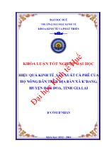 Khóa luận Hiệu quả kinh tế sản xuất cà phê của hộ nông dân trên địa bàn xã K’dang, huyện Đak đoa, tỉnh Gia Lai