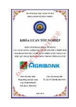 Khóa luận Phân tích hoạt động tín dụng của ngân hàng agribank chi nhánh thừa thiên huế giai đoạn 2011 - 2013 và đề xuất chiến lược nâng cao hiệu quả hoạt động tín dụng trong thời gian tới