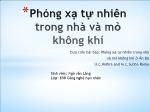 Khóa luận Phóng xạ tự nhiên trong nhà và mỏ không khí