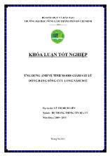 Khóa luận Ứng dụng ảnh vệ tinh modis giám sát lũ đồng bằng sông Cửu Long năm 2012