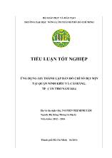 Khóa luận Ứng dụng gis thành lập bản đồ chỉ số bụi mịn tại quận Ninh Kiều và Cái Răng, tp Cần Thơ năm 2014