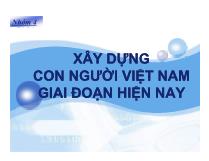 Xây dựng con người Việt Nam giai đoạn hiện nay